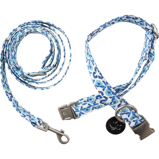 Collar & Leap Blue & White Set