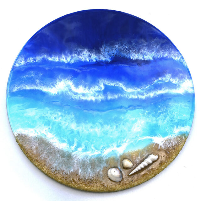 Deep Water Round Resin Art