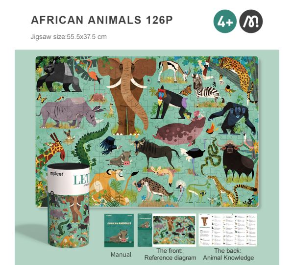 Mideer Let’s Learn African Animal Puzzle