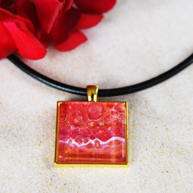 Ladies Special Red Sunset Unique Pendant