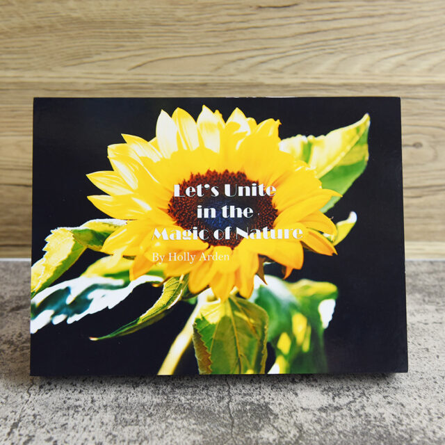 Sunflower With Magic Of Nature Quote