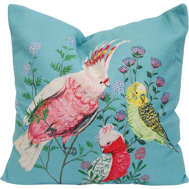 Blue Bird Square Pillow