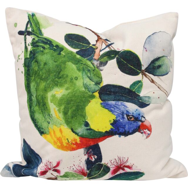 Rainbow Lorikeet Square Cushion