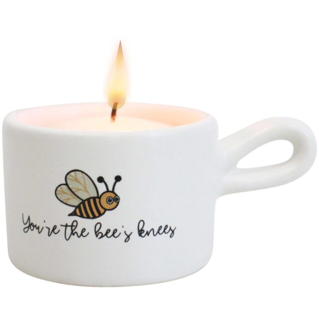 Small Candle With Bee Message